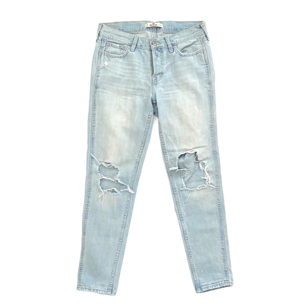 Hollister Distressed Cropped Denim Jeans sz 24/30